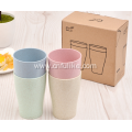 4 Pairs Wheat Straw Drinking Cup Set